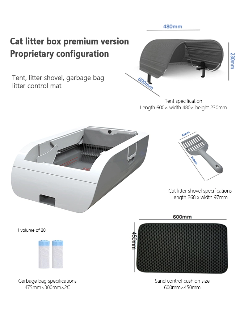 APP Control Smart Weighing Induction Cat Toliet Automatic Cat Litter Box