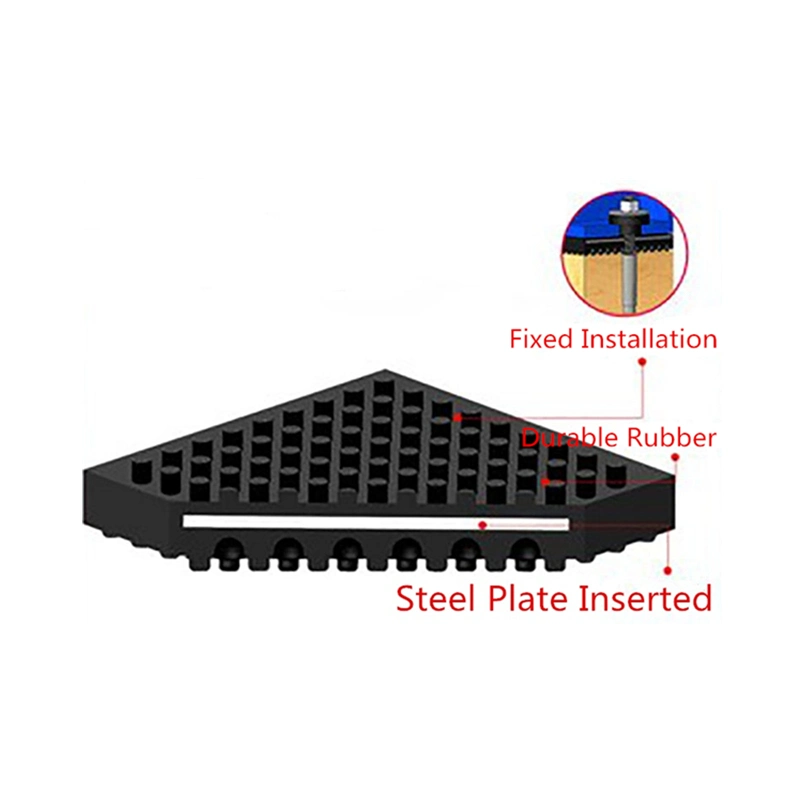 High Efficiency Shock Pad Isolation Pad for Crusher Vibrating Screen Centrifuge Cooling Tower