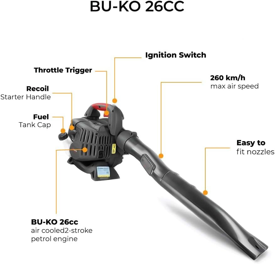 Garden 26cc Leaf Blowers Leaves Snow Remove Vacuum Leaf Air Blowers