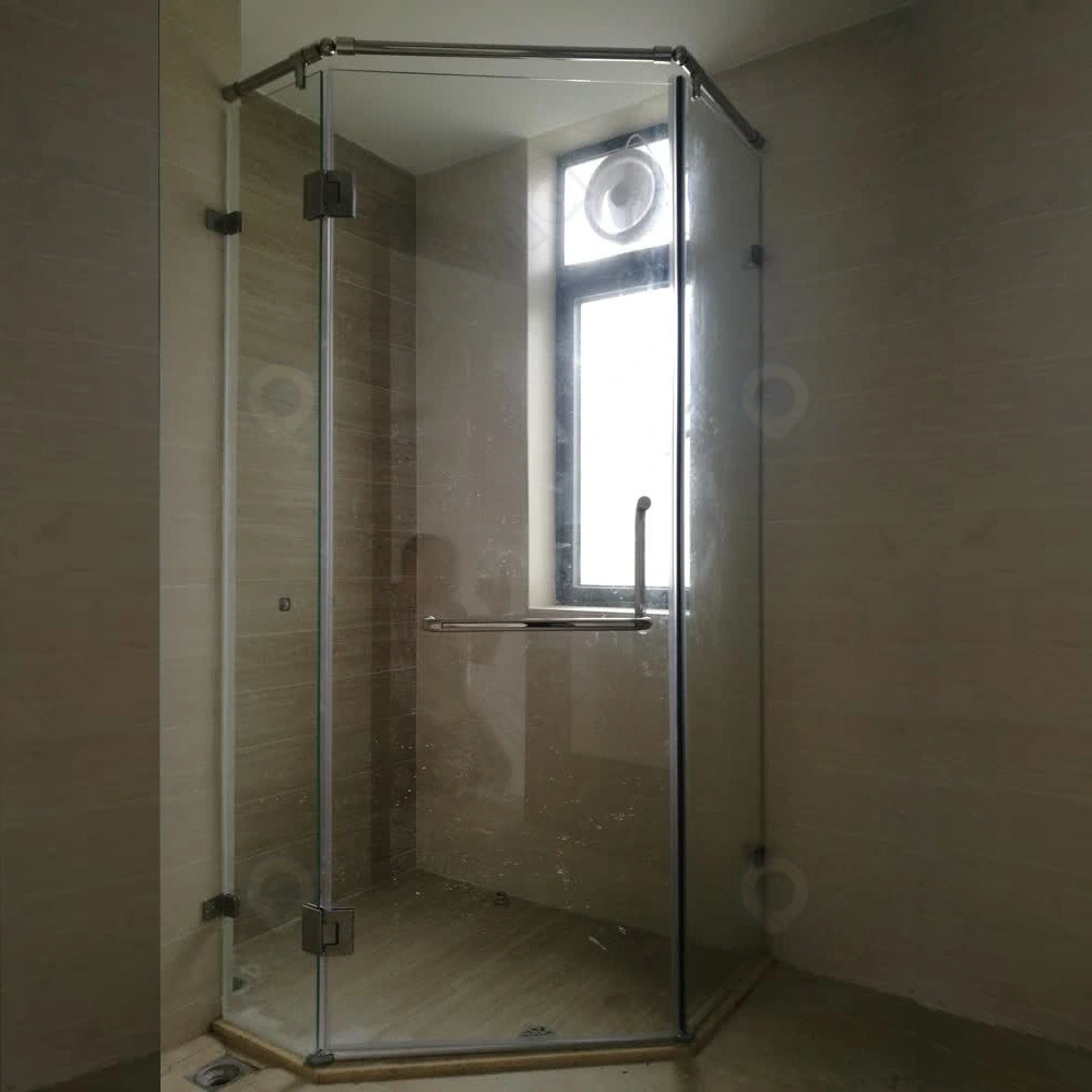 Salle de douche Petite salle de bain baignoire douche de vapeur de 12 mm de verre en verre trempé