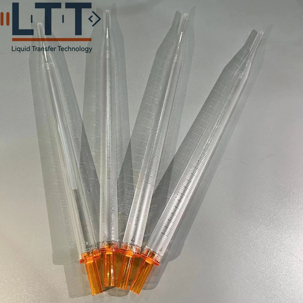 Accurate Dnase-Free Sterile Plastic Individually-Wrapped Precise Transparent Clear Marker10ml Serological Pipettes