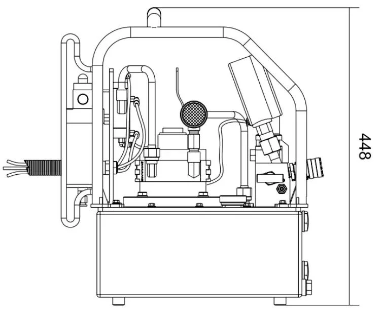 Air Driven Hydraulic Pump 3 Speed for Hydraulic Torque Wrench