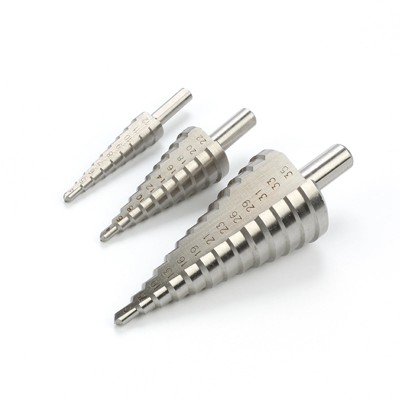 3PC High Speed Steel HSS 4241 Large Step Cone Drill Bit Set