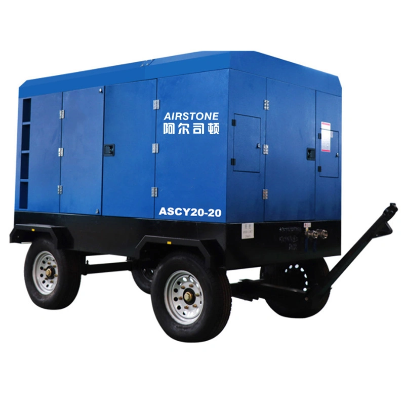 Water Well Drilling Machines China Diesel Engine Portable Air Compressor