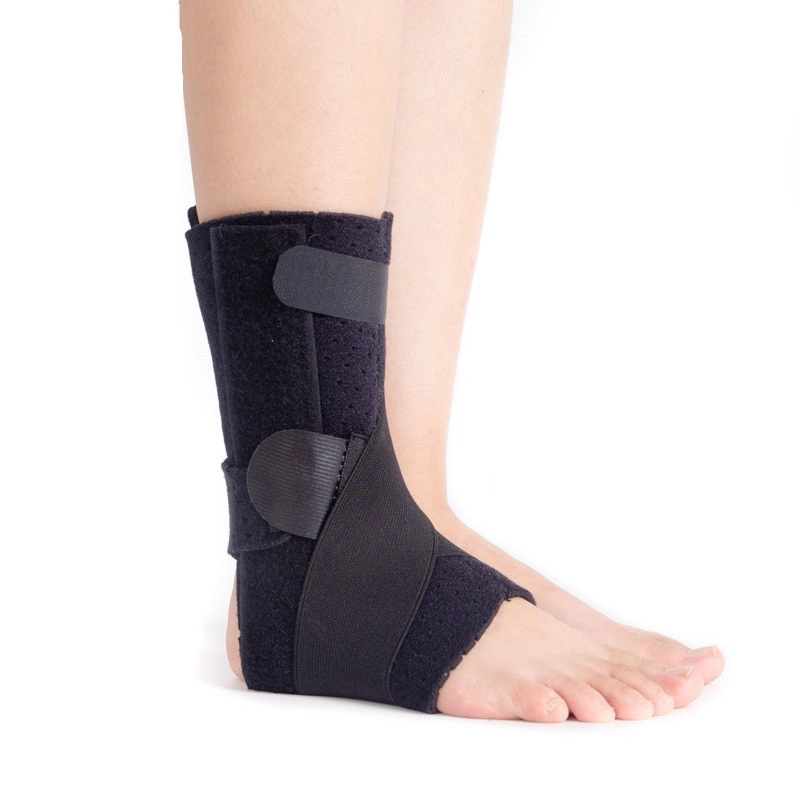 Correa de escince de tobillo con aluminio extraíble Envoltura estabilizadora de la Ankle de la maza de apoyo para las lluvias