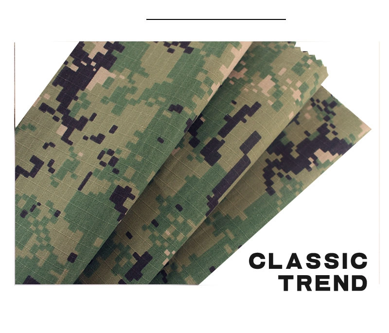 Digital 65% Polyester 35% Cotton Blend Woven Waterproof Polyester Cotton Fabric Ripstop Camouflage Fabric