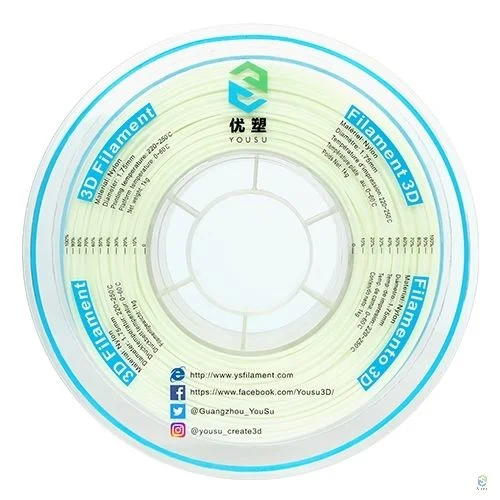 Las impresoras 3D de alta calidad de filamentos de Ingeniería Técnica de Impresión 3D de material resistente a la abrasión de nylon blanco1,75mm 2,85mm 1kg.