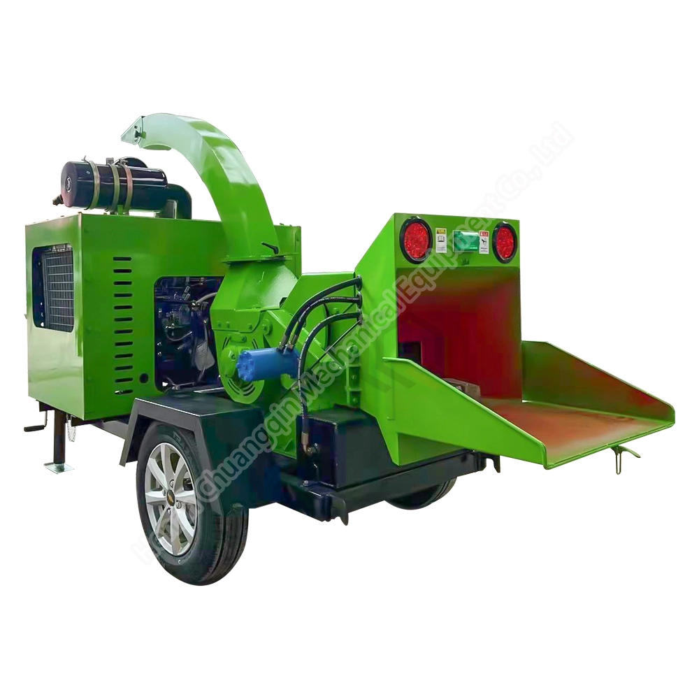 Professional Trailer Towable Home Wood Chopper Tracked High quality/High cost performance  Woodchipper Stump Chiper Mobile Forestry Wood Tree Chipper Shredder Machine Woodchipper