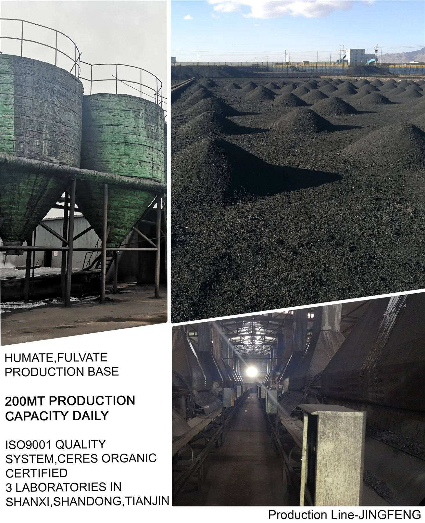 Fornecedor de fábrica base mineral de Ajuste de solos ácidos húmicos adubo orgânico
