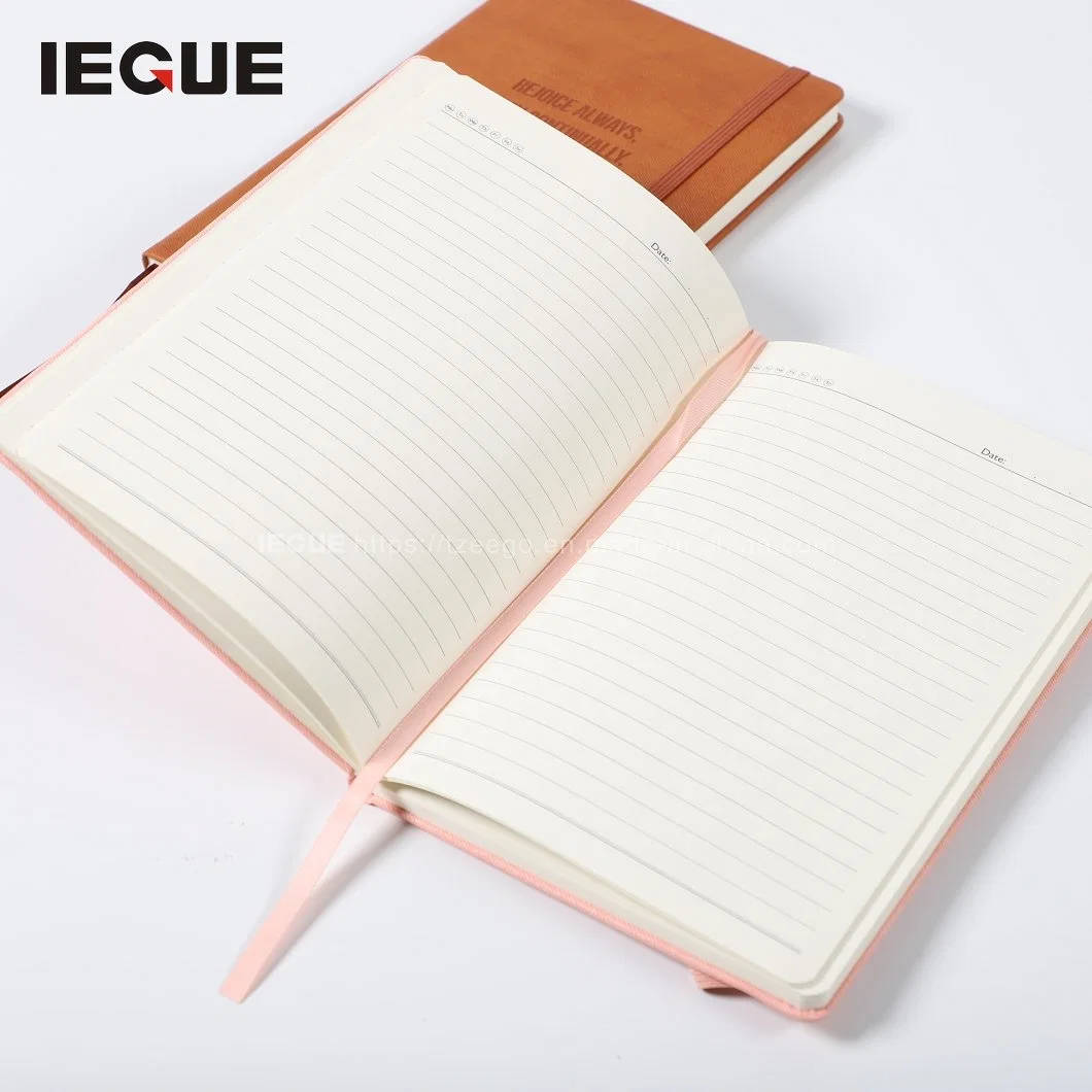 Wholesale/Supplier A5 Black PU Leather Notebook with Elastic