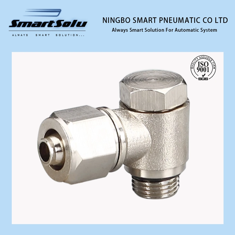 Tkn-pH Pneumatic Outer Hexagon Male Brass Threaded L-Type Elbow Swivel Fitting