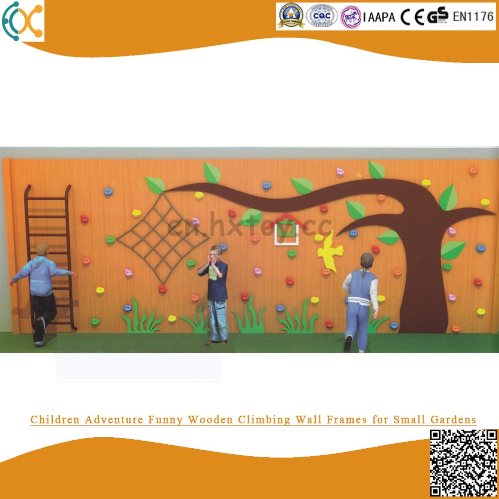 Wood Jungle Gym Backyard Outdoor Wooden Climbing Wall for Children