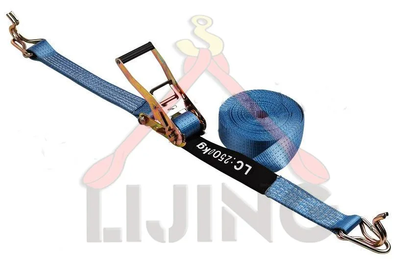 5t 50mm Blue Ratchet Tie Down Ratchet Lashing Sample En12195-2