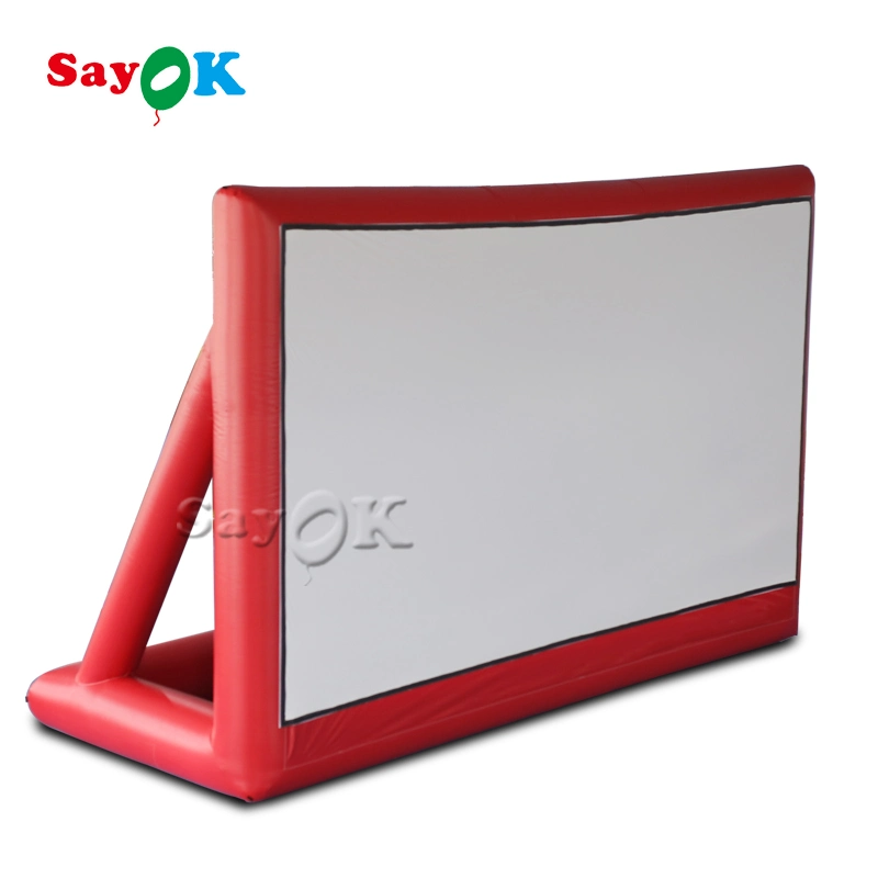 Sayok TV de pantalla inflable de gran tamaño con el ventilador exterior Blow up inflable pantalla proyector de cine