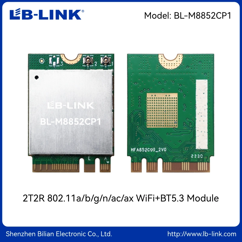 LB-LINK 2T2R 802.11a/b/g/n/AC/ax WiFi+B5.3 M.2 2230 ключ A+E.