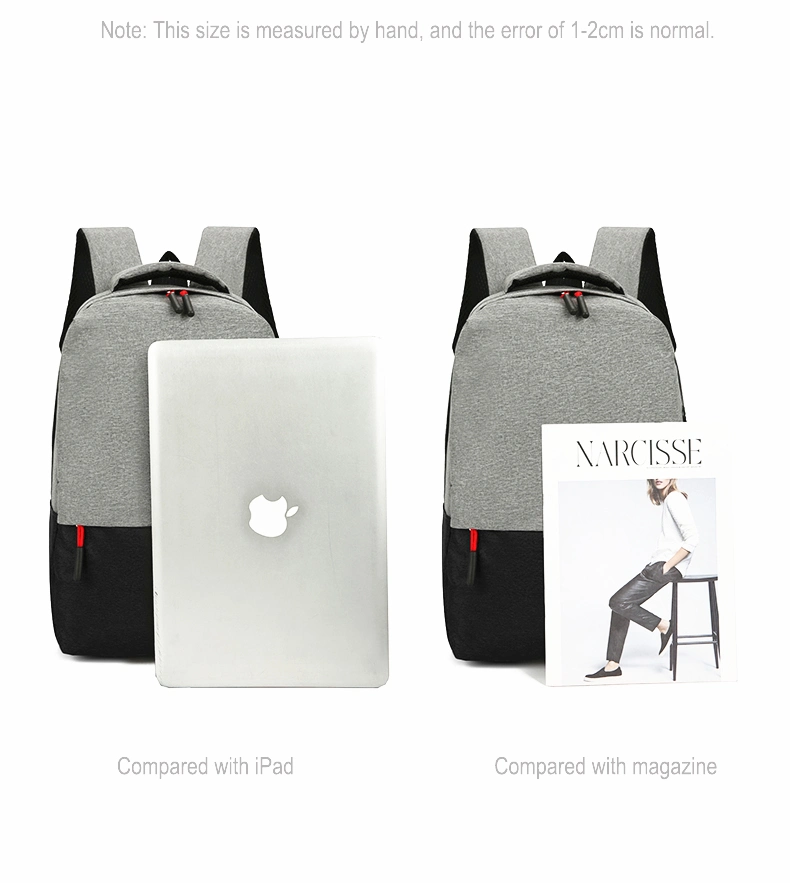 Simple Design Light Weight Oxford Polyester Custom Logo Laptop Backpack