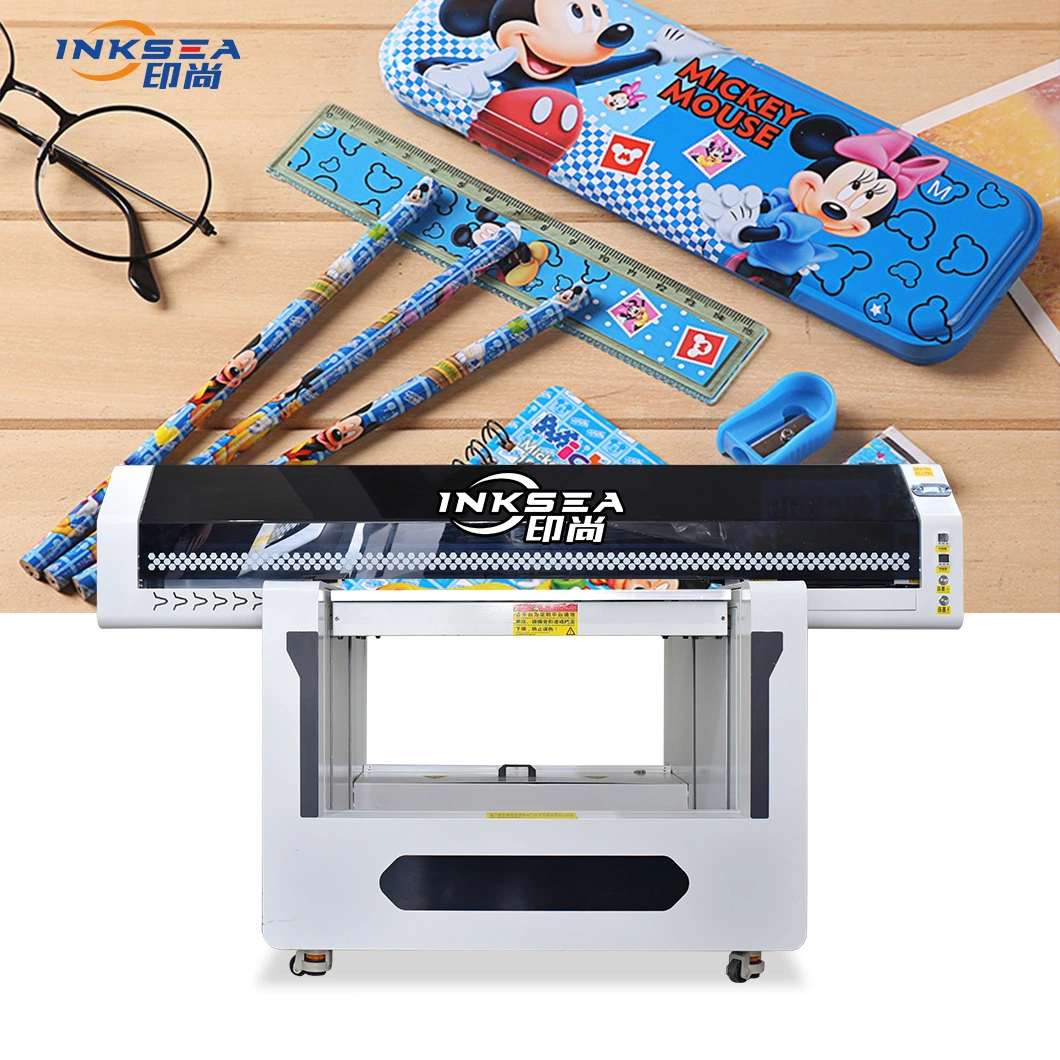 90*60cm Industrial UV Printer with 2-3 I3200/G5/G6 Heads for PVC Acrylic Glass Panel Phone Case Metal ID Card UV Flatbed Printer