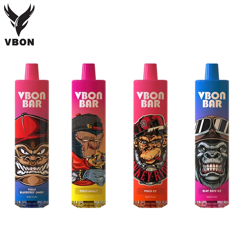 New Arrival Vbon Cool Design RGB Light 9000 Puffs Pod Vapes Vaporizer