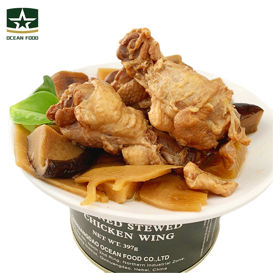 No Artificial Colors Canned Stewed Chicken Wing for Long Storage