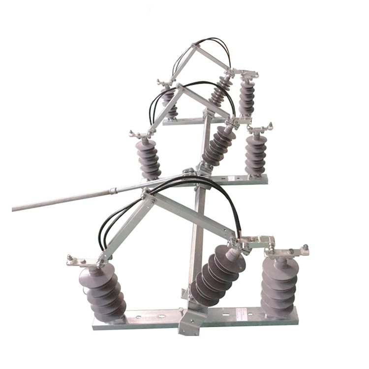 33kv Pole Mounted Three Phase Air Break Switch with Polymer Bushing and Operation Stick