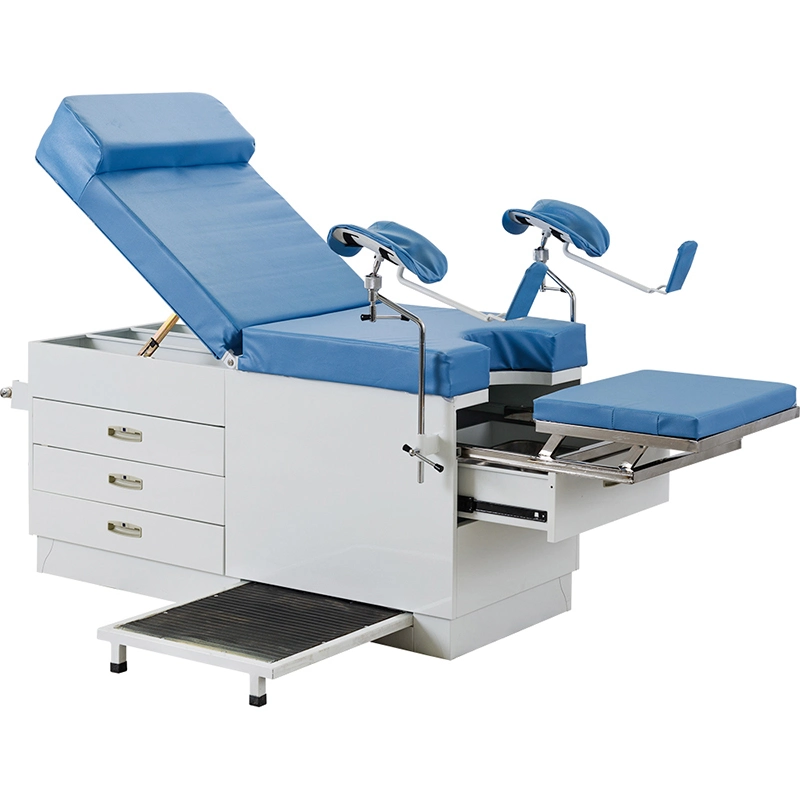 A048 Professional Metal Multifunction Adjustable Hospital Medical Gynaecological Manual Obstetric Delivery Table with FDA