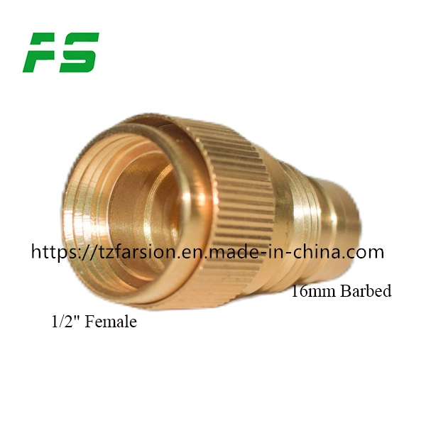 2PCS Combine Unit 1/2inch Female Thread 16mm Barbed End Brass Garden Water Hose Quick Connector