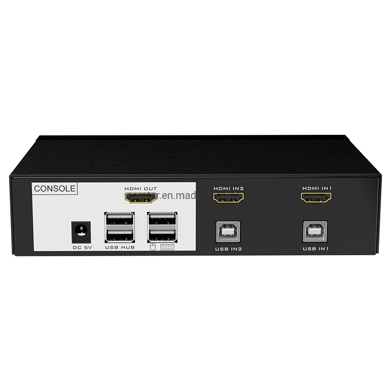 Comutador KVM USB de 2 portas automático HDMI