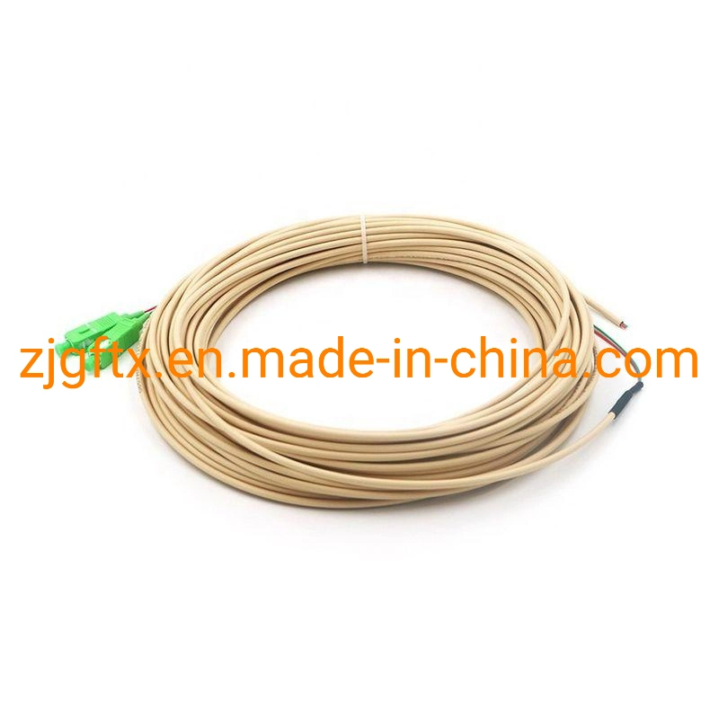 Optical Fiber 2 Core FTTH Drop Cable Single Mode Fiber Optical Pigtail