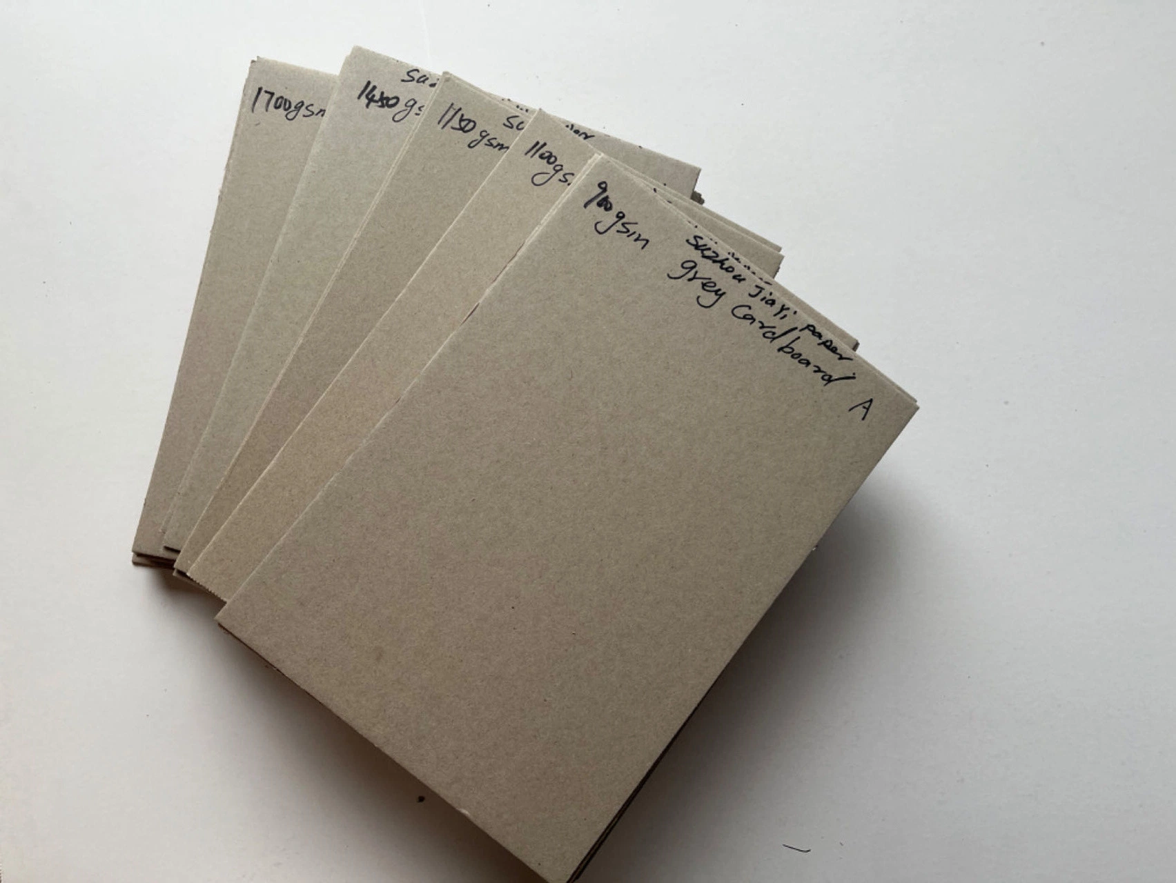 Pulp Paper Grey Cardboard for Gift Packaging 2000GSM, 2050GSM, 2100GSM, 2150GSM, 2200GSM