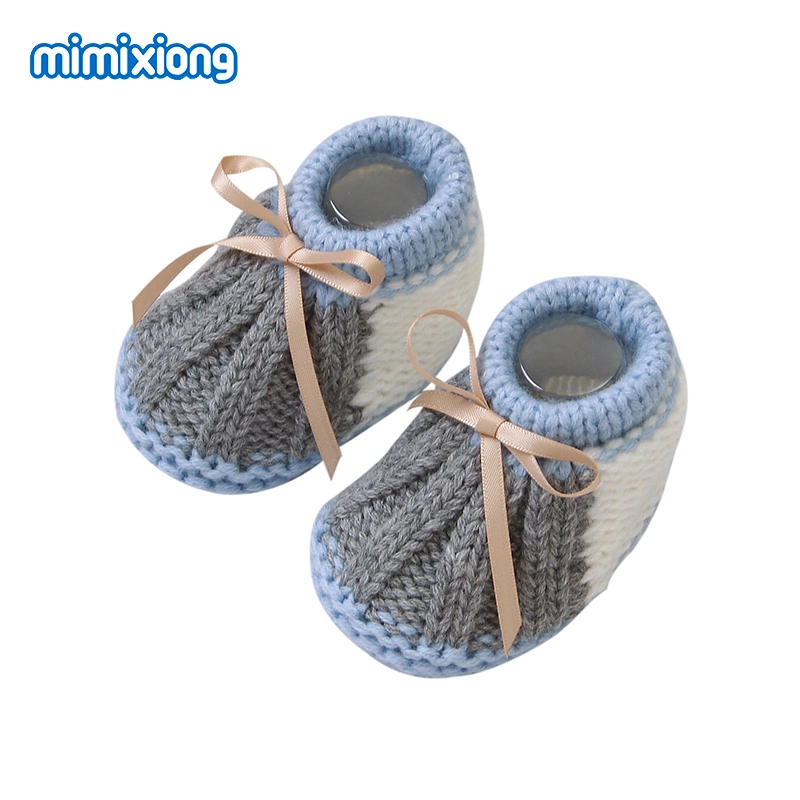 Meias tricotadas para bebé Mimixiong Winter cute Sapatilhas