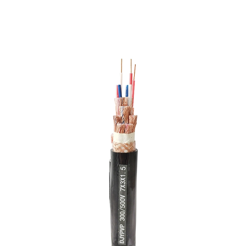 PE Insulated Copper Conductor Woven Sub-Shied and Total Shield PVC Sheathed Computer Power Cable