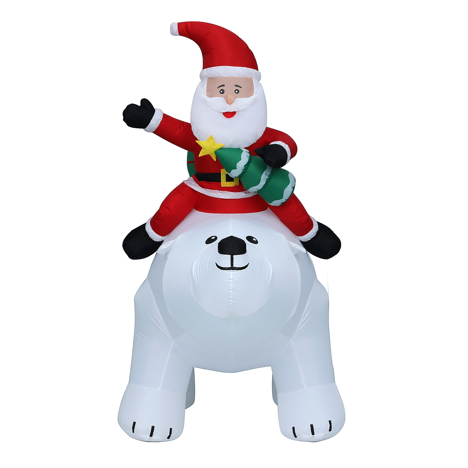 8FT gigante de la luz de Navidad Santa Claus Caballo Oso Polar, luces LED OUTDOOR INDOOR Adornos de fiestas