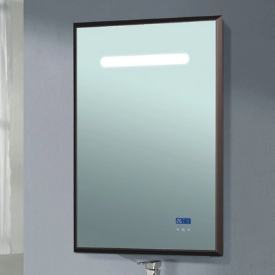 Wall Hung Oval LED Bathroom Silver Mirror