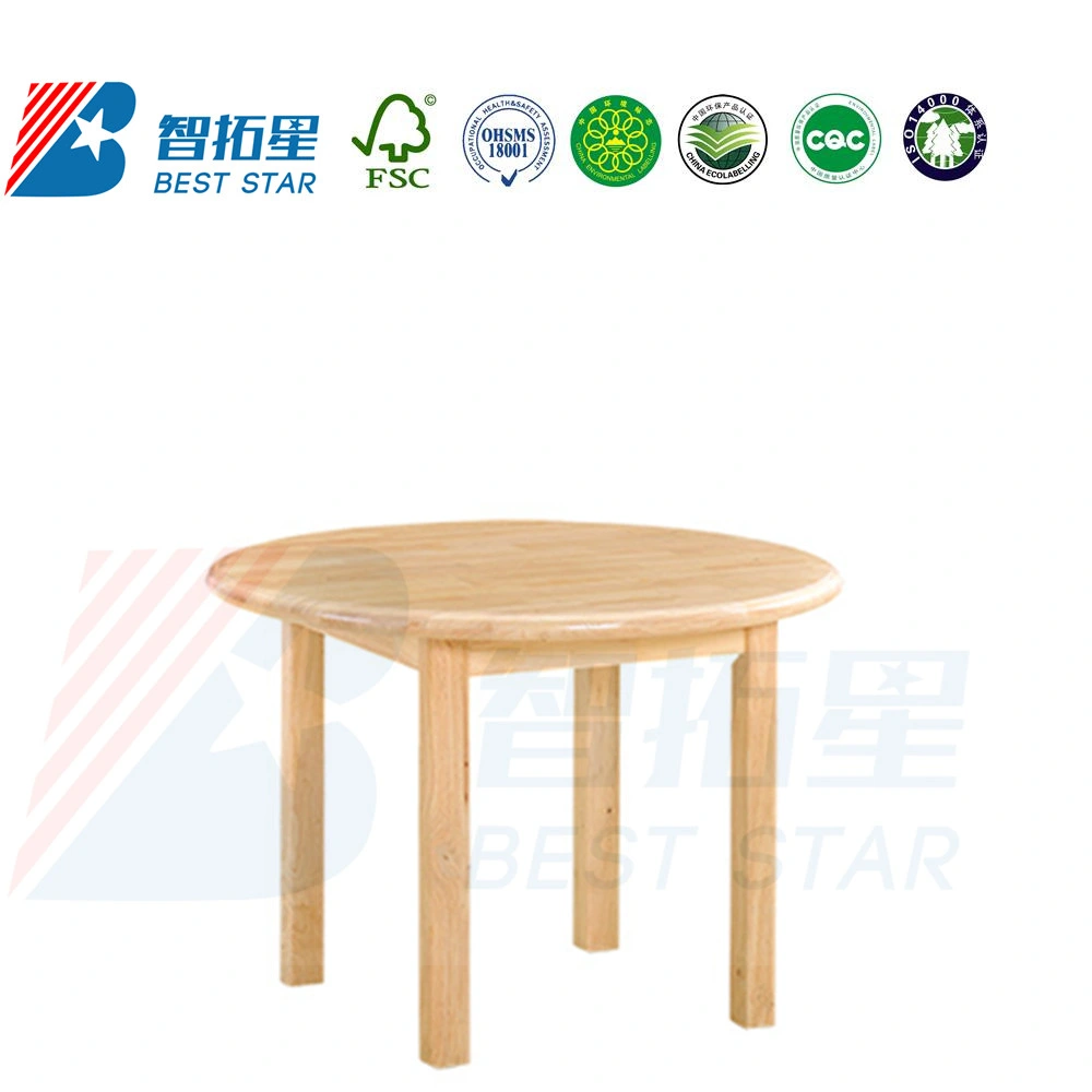 Children School Furniture, Children Square Solid Wood Kids Table, Preschool and Nursery Study Table, Kindergarten Classroom Student Table