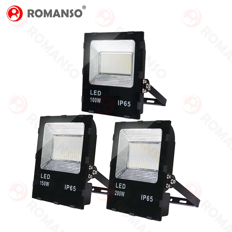 Holofotes LED Romanso de alta qualidade IP65 à prova de água, 100 W, 150 W. Candeeiro LED Stadium Flood Lighting de 200 W e 240 W.