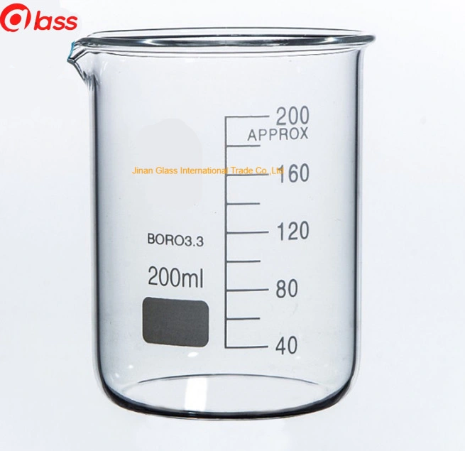 100ml 250ml 1000ml Laboratory Glassware Heat Resistant Graduated Glass Measuring Cup Borosilicate Glass Beaker