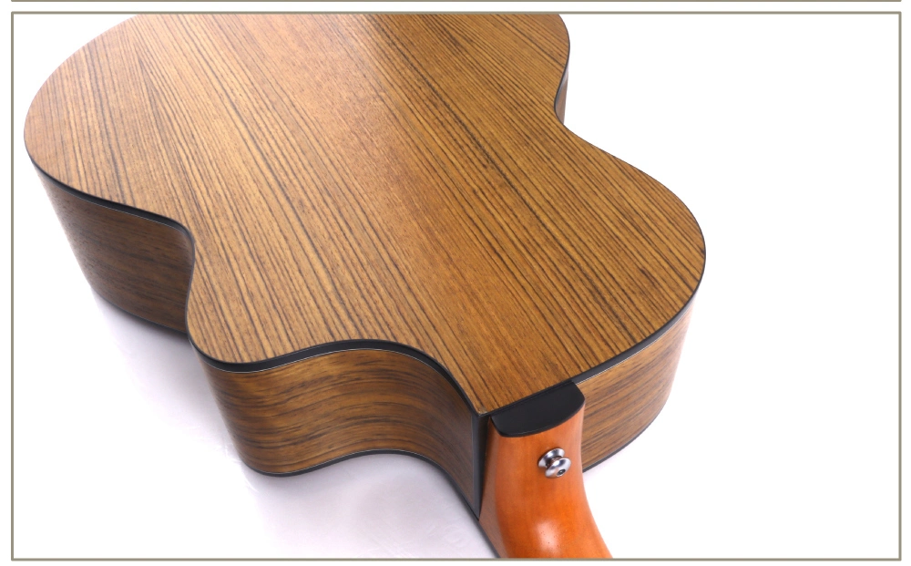 Walnut Top Acoustic Guitar Matt with Armrest