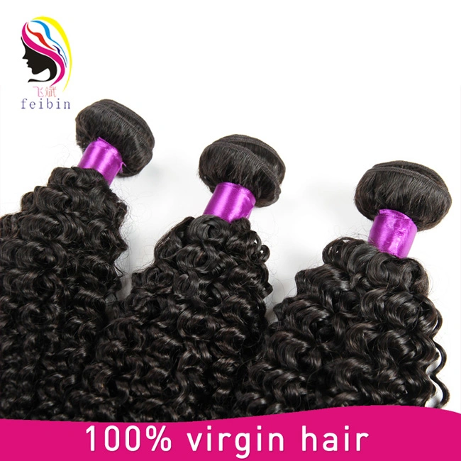 8A Grade Brazilian Kinky Curl Human Virgin Hair Weaving