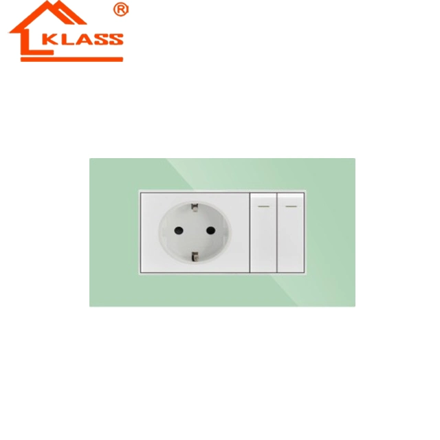 Unique Design 16A Germany Socket+1 Gang 1 Way Easy to Install