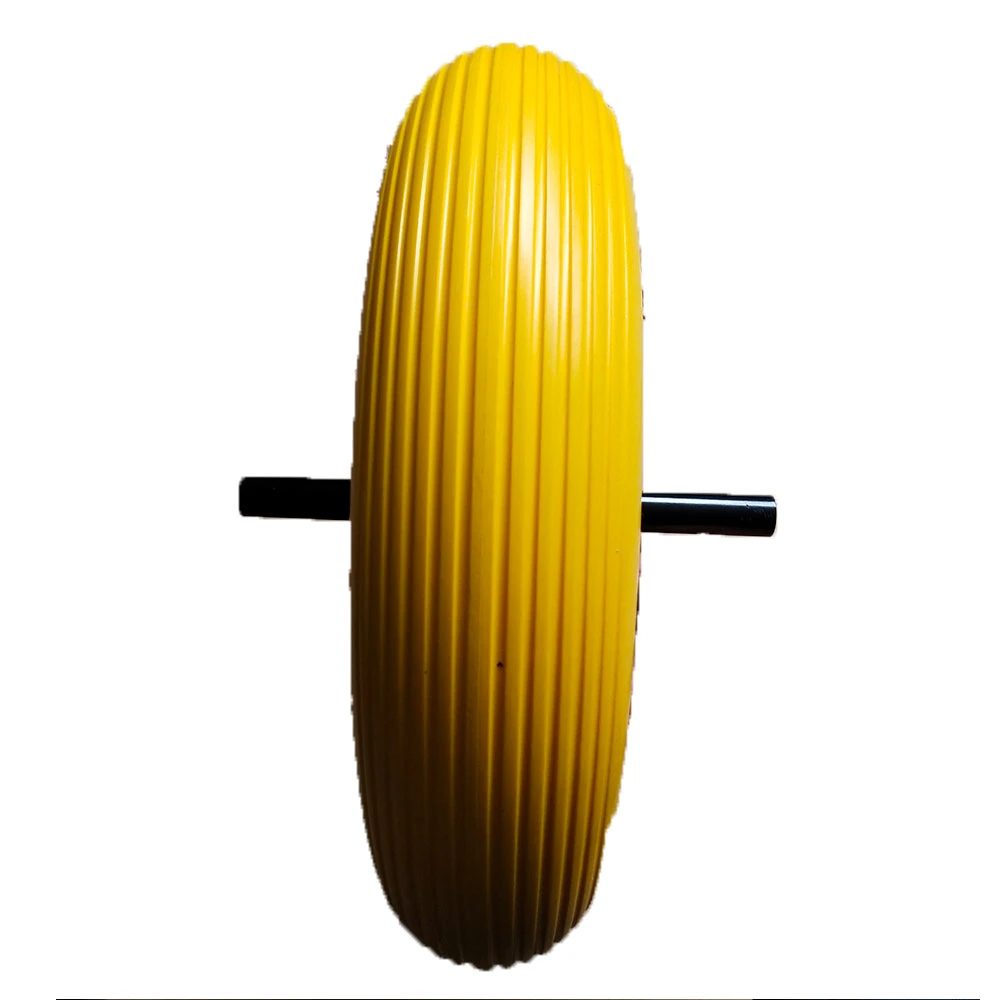 OEM Yellow Tyre Lawn Mower Rubber Wheel Solid Wheelbarrow Tires Wheel Trolley