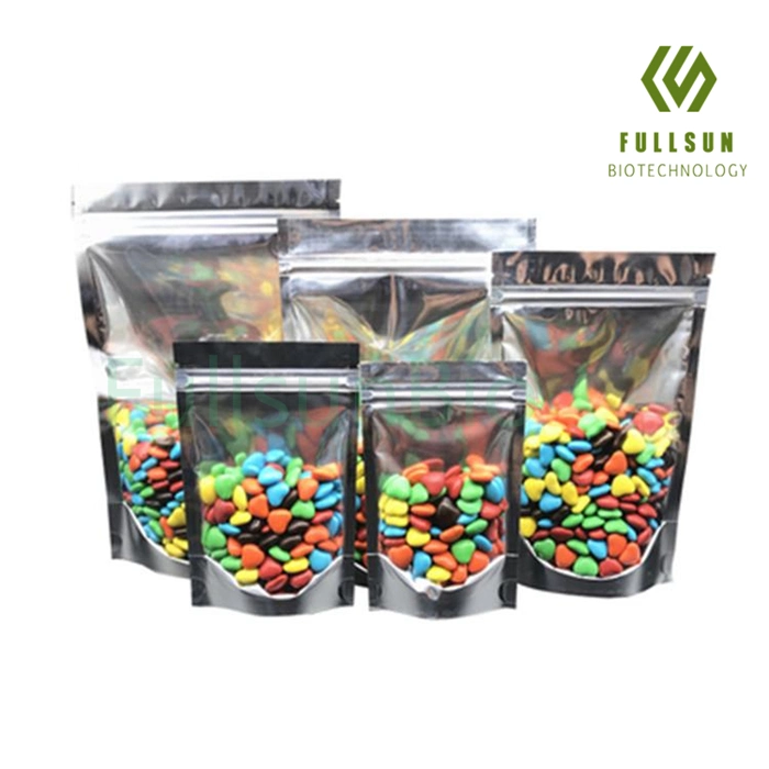 Aluminum Foil Food Grade Clear Zipper Plastic Bags Holographic Zip Lock Custom Print Mylar Food Packaging Bag