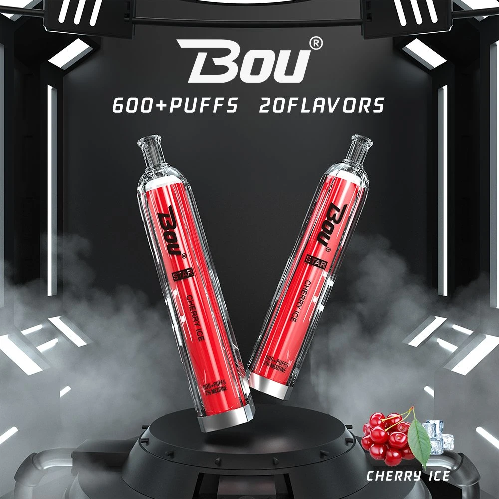 Mejor Bou Vape 0 al 2% 5% de la nicotina 600 inhalaciones Mayorista/Proveedor Cigarrillo Electrónico Desechable con alta calidad y precio razonable.