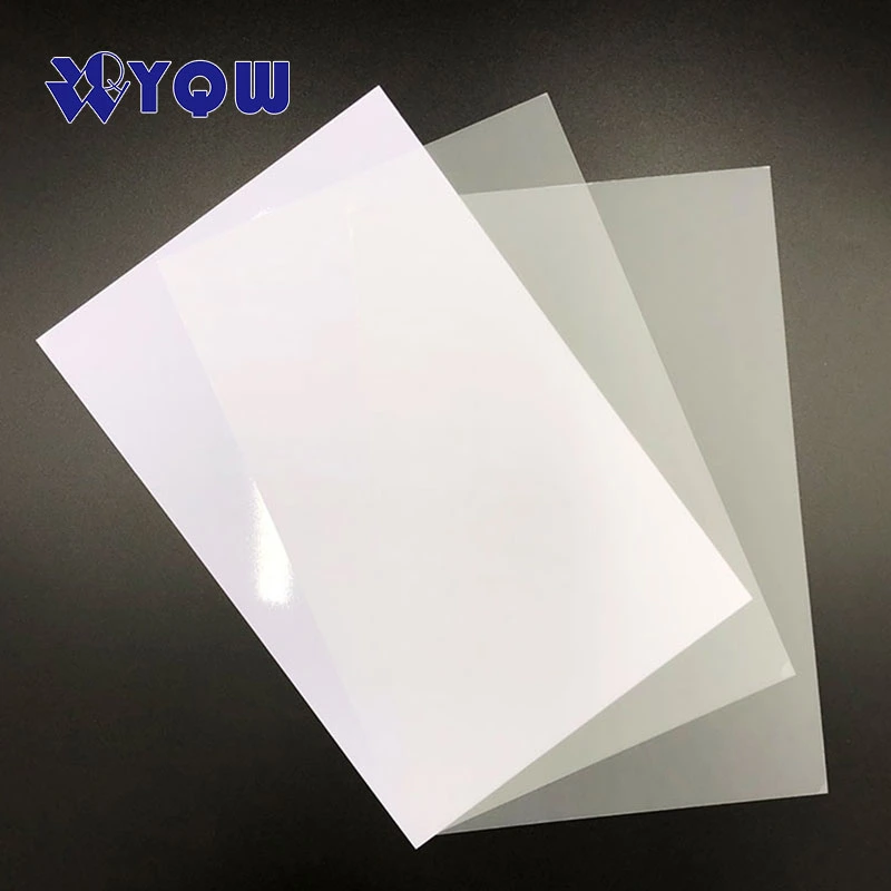 No-Lamination Folha de PVC para jato de tinta branco Material da placa