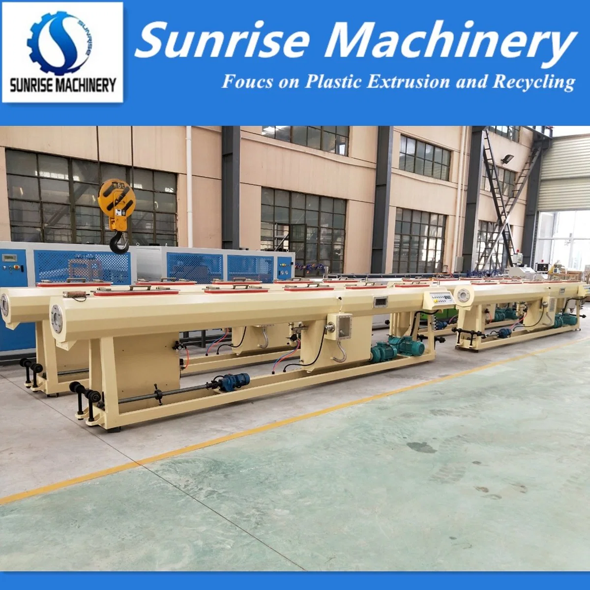 Plastic Water HDPE PE PPR UPVC CPVC PVC Pipe Hose Tube Corrugated Pipe Water Supply Drainage Electric Conduit Wire Gas Pipe Extruder Extrusion Production Line