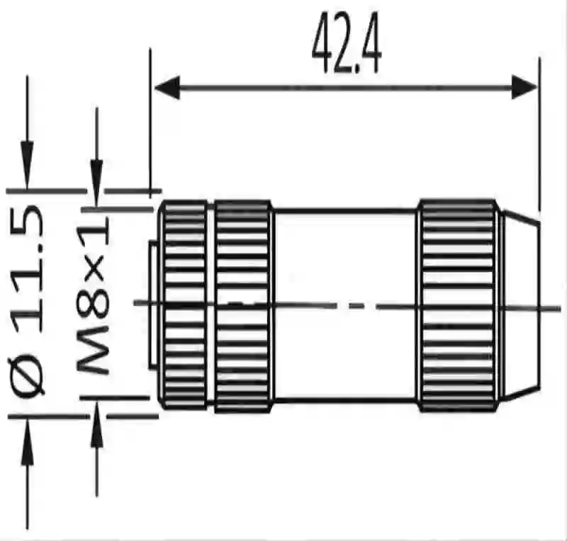 Automation Direct Inductive Proximity Sensor 7000-08371-0000000 Circular Connector