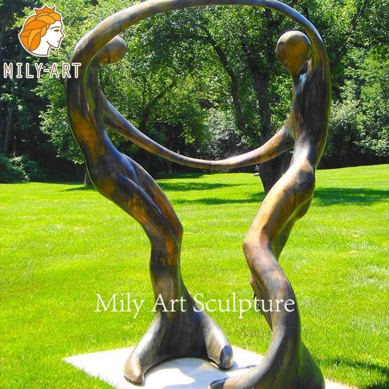 High quality/High cost performance Outdoor Decoration Folk Art Bronze Abstract Statue