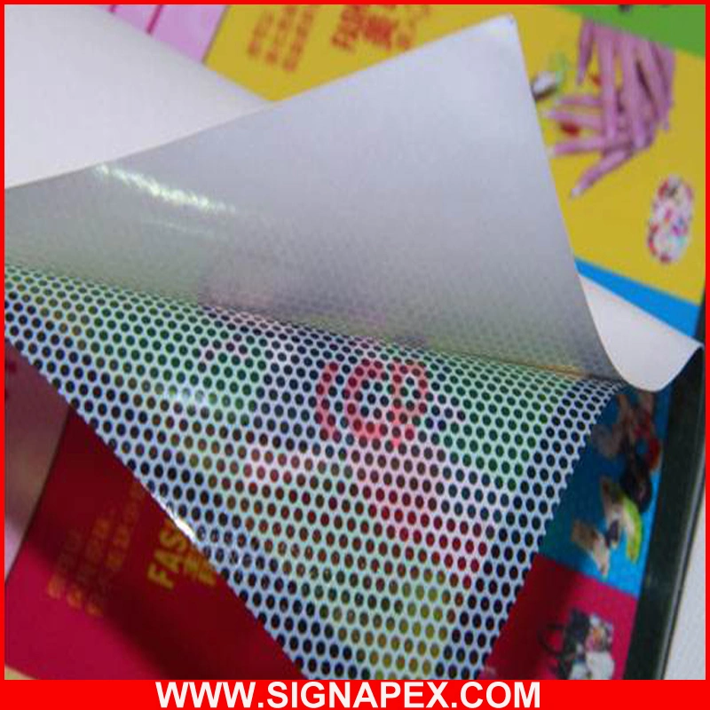 Hot Sell One Way Vision Perforated PVC Vinyl Film for Digital Printing