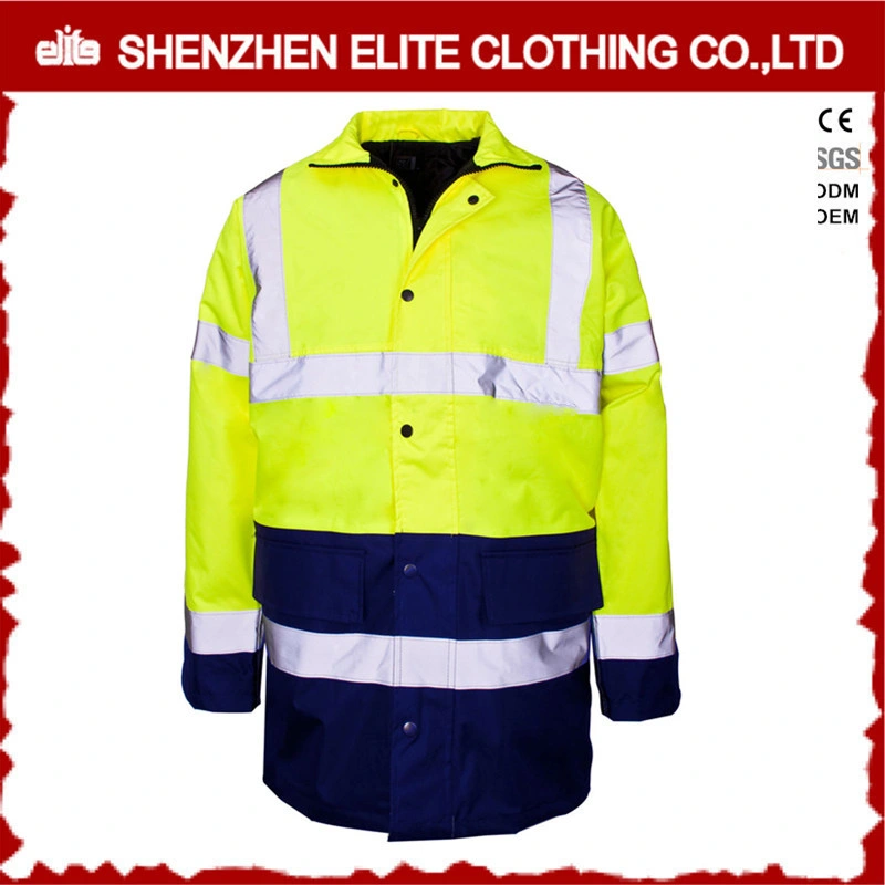 En471 Yellow Navy Blue Waterproof Fire Resistant Safety Workwear (ELTHJC-467)