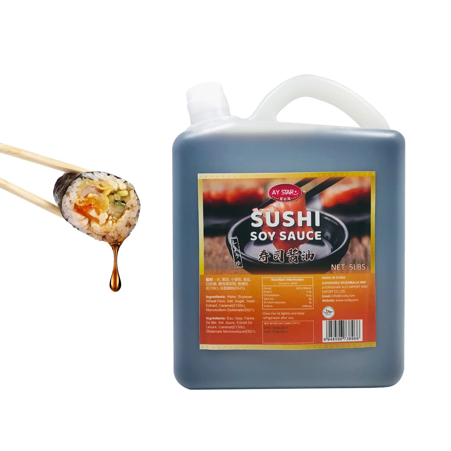 Condimento japonés cocinar alimentos aderezos salsa de soja Sushi Sachimi