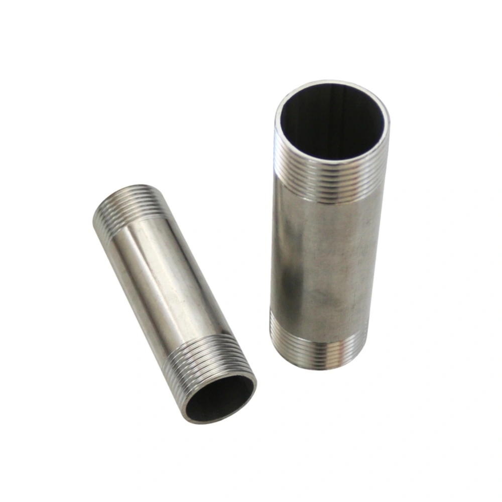 8/10/15/20cm 1" Male Thread Double Head 304 Stainless Steel Tube